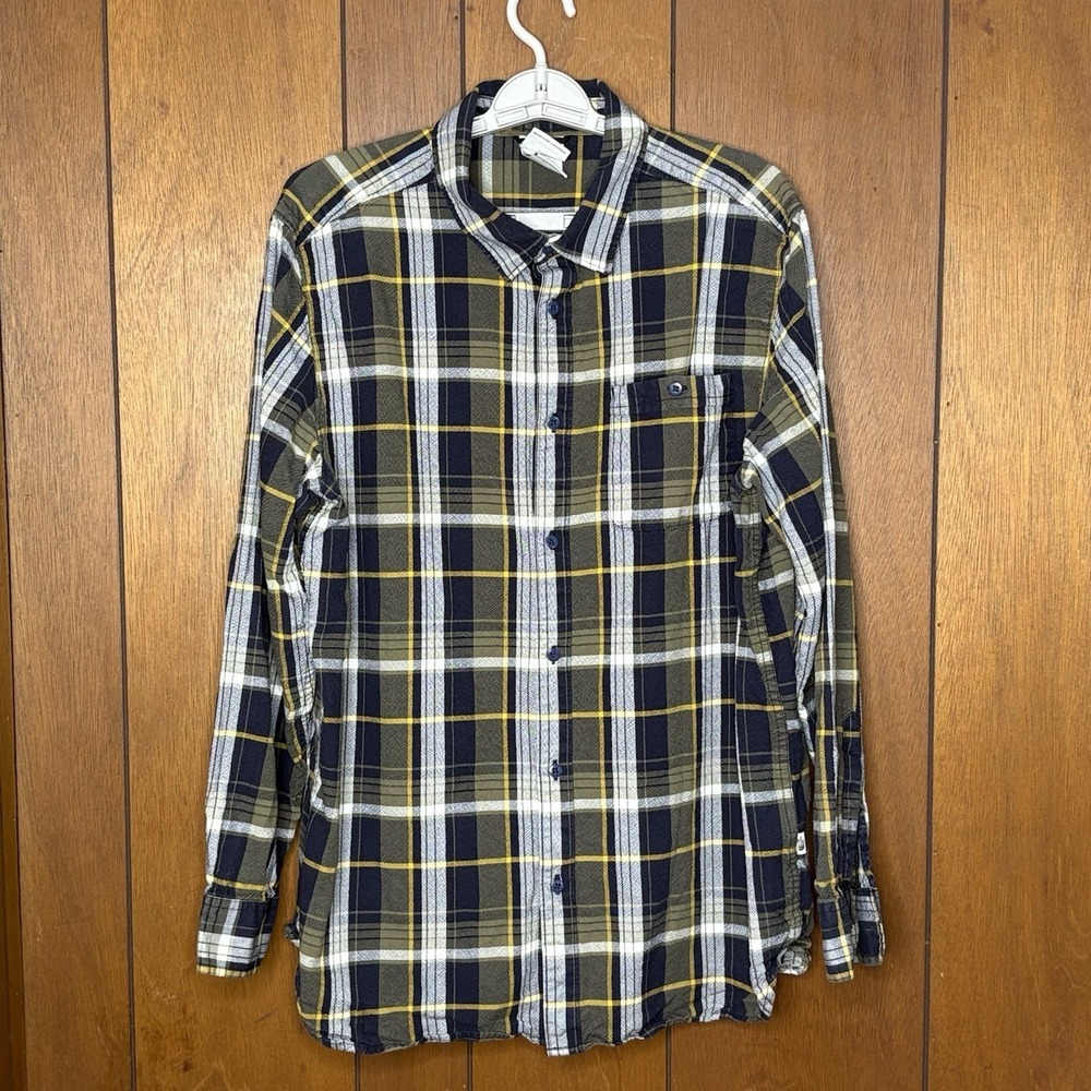 The North Face Shirt Men's XL Green Plaid Never Stop Exploring Gorpcore Hiking